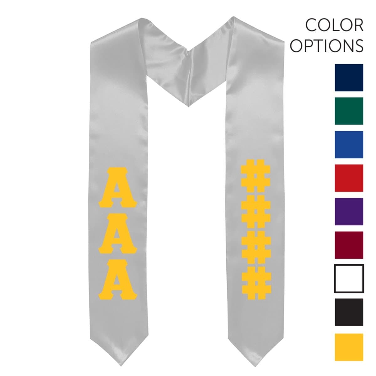 Kappa Alpha Pick Your Own Colors Graduation Stole | Kappa Alpha Order | Apparel > Stoles
