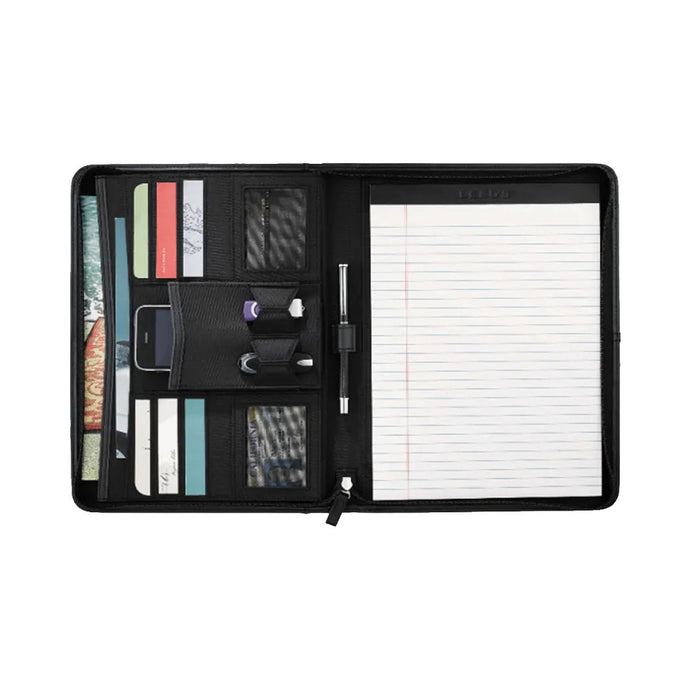 Kappa Alpha Zippered Crest Padfolio | Kappa Alpha Order | Office products > Padfolios